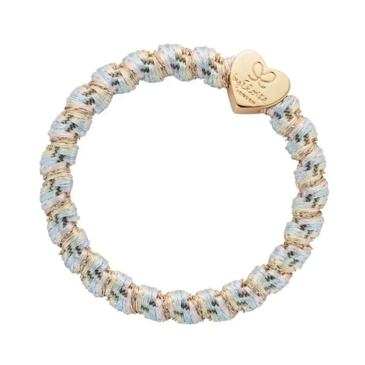 ByEloise Woven Gold Heart Blush Sands Abverkauf