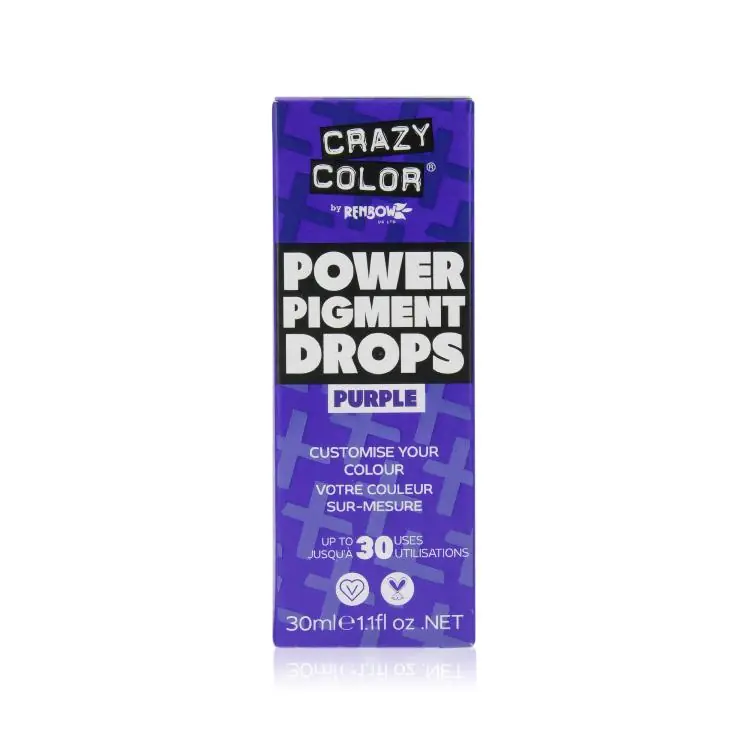 Crazy Color Power Pigment Drops Purple Begrenztes Angebot