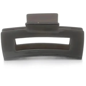 Big Metal London Elsa Oversized Resin Bulldog Hairclip Grey Neuheit