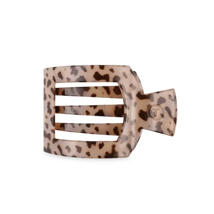 Teleties Medium Flat Square Hair Clip Blonde Tortoise Finale Aktion