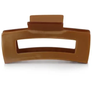 Big Metal London Elsa Oversized Resin Bulldog Hairclip Chocolate Begrenztes Angebot