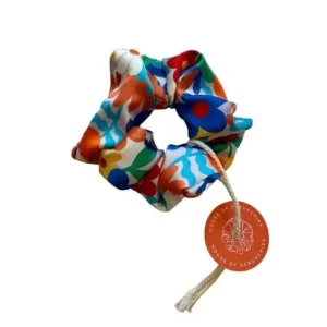Neu House of Scrunchies Bunte Satin Blumen Maxi