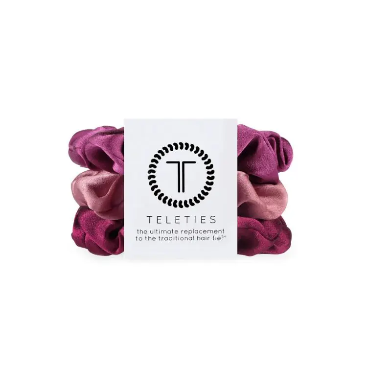 Teleties Silk Scrunchie groß Burgundy Bliss Direktkauf