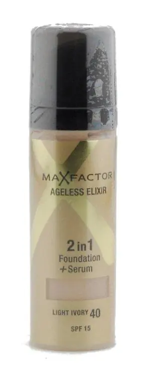 Highlight Max Factor Ageless Elixir 2 in 1 Foundation + Serum 40 Light Ivory