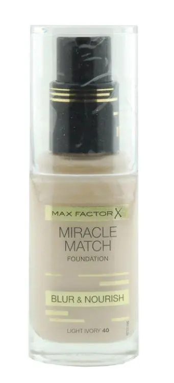 Max Factor Miracle Match Foundation 40 Light Ivory Preisreduziert