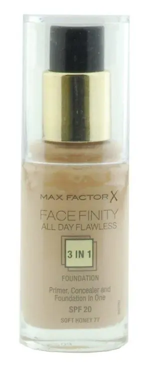 Billig Max Factor Face Finity 3in1 Foundation 77 Soft Honey