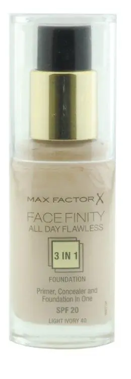 Beliebt Max Factor Face Finity 3in1 Foundation 40 Light Ivory