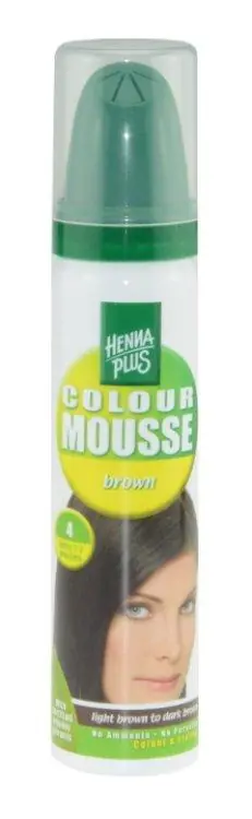 Henna Plus Colour Mousse - 4 Brown, Neu