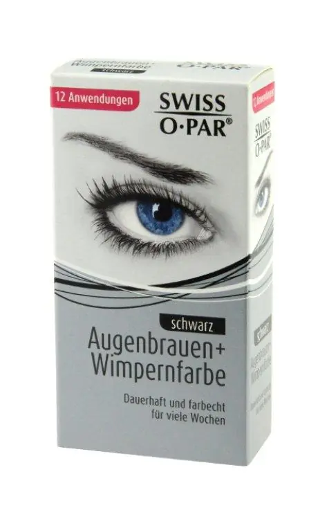 Swiss O-Par Augenbrauen + Wimpernfarbe schwarz Ausverkauf