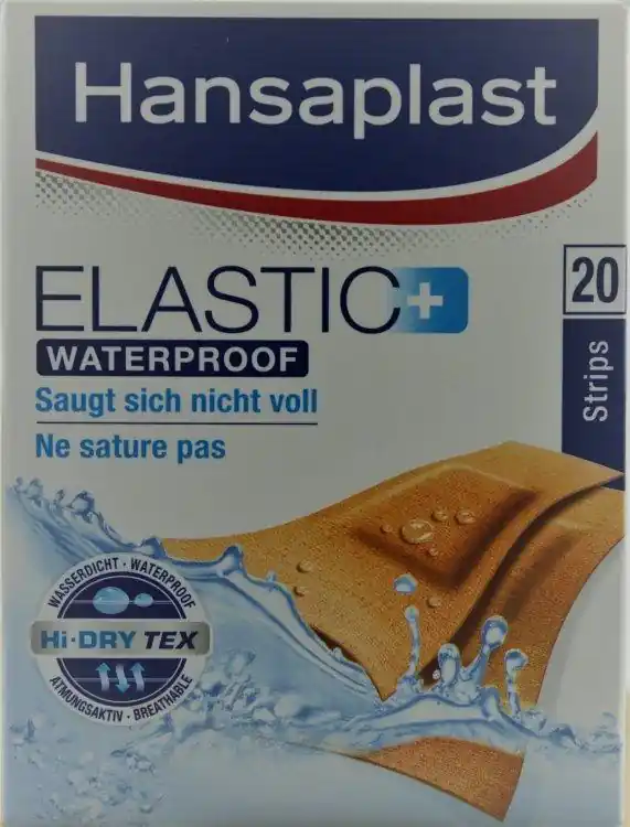 Neue Kollektion HANSAPLAST Elastic Waterproof Braun 20 strips