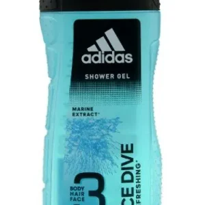 Neu Adidas Ice Dive BodyHairFace Shower Gel for Him